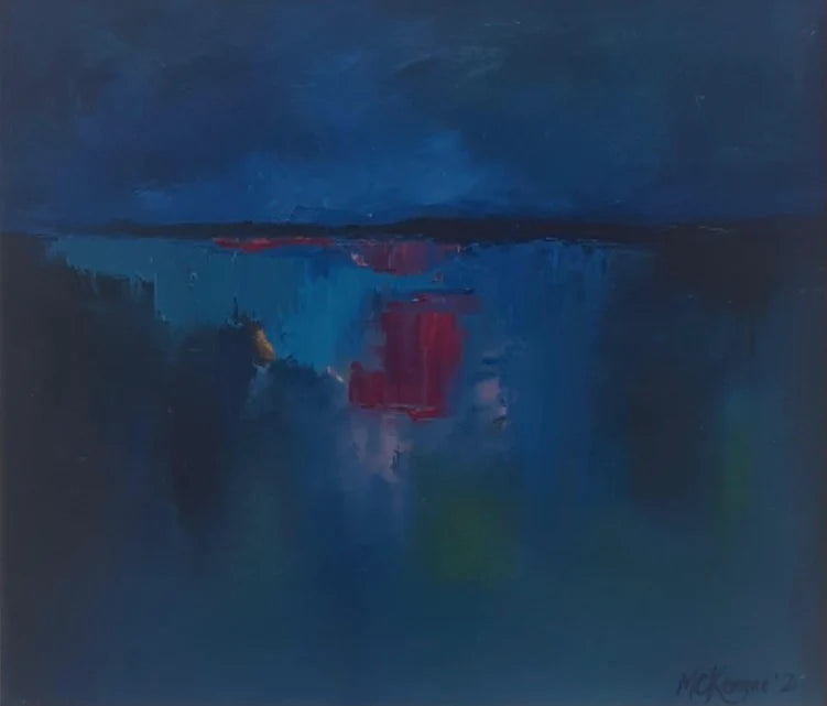 "Abstract in Blue" by Marie Claire Keague: An Exploration of Depth and Emotion