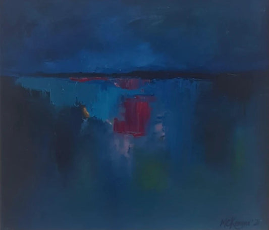 "Abstract in Blue" by Marie Claire Keague: An Exploration of Depth and Emotion