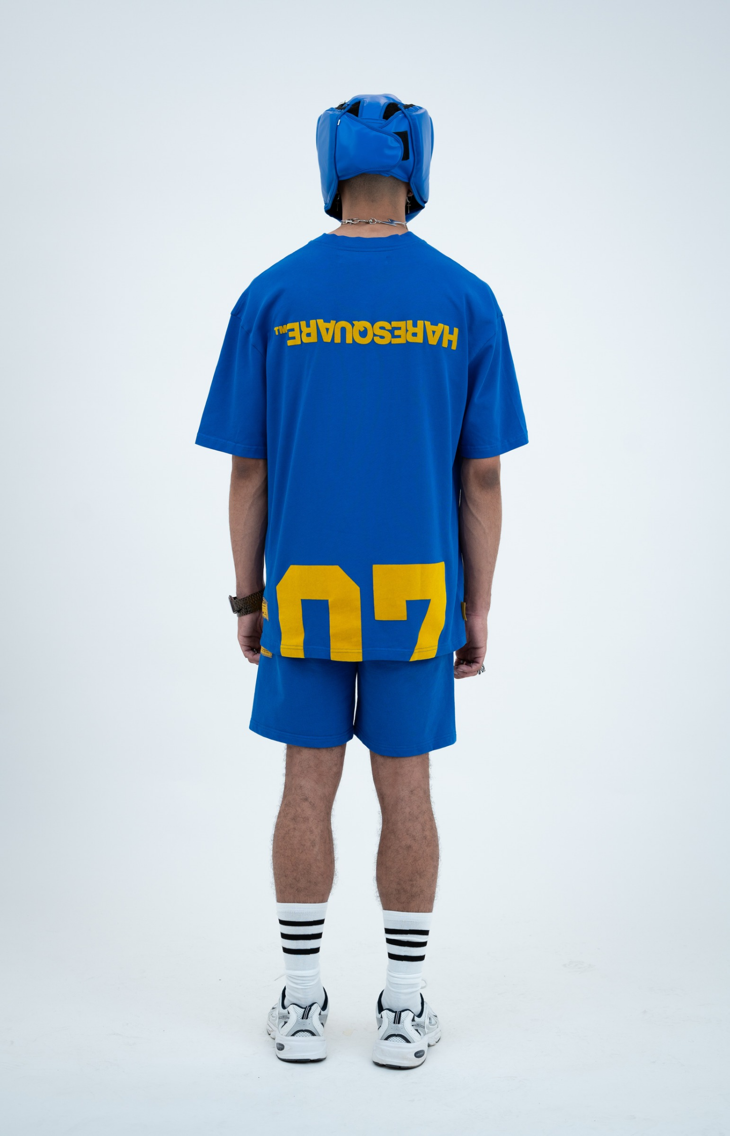 Haresquare - Numeric Fieldplay T-Shirt in Blue