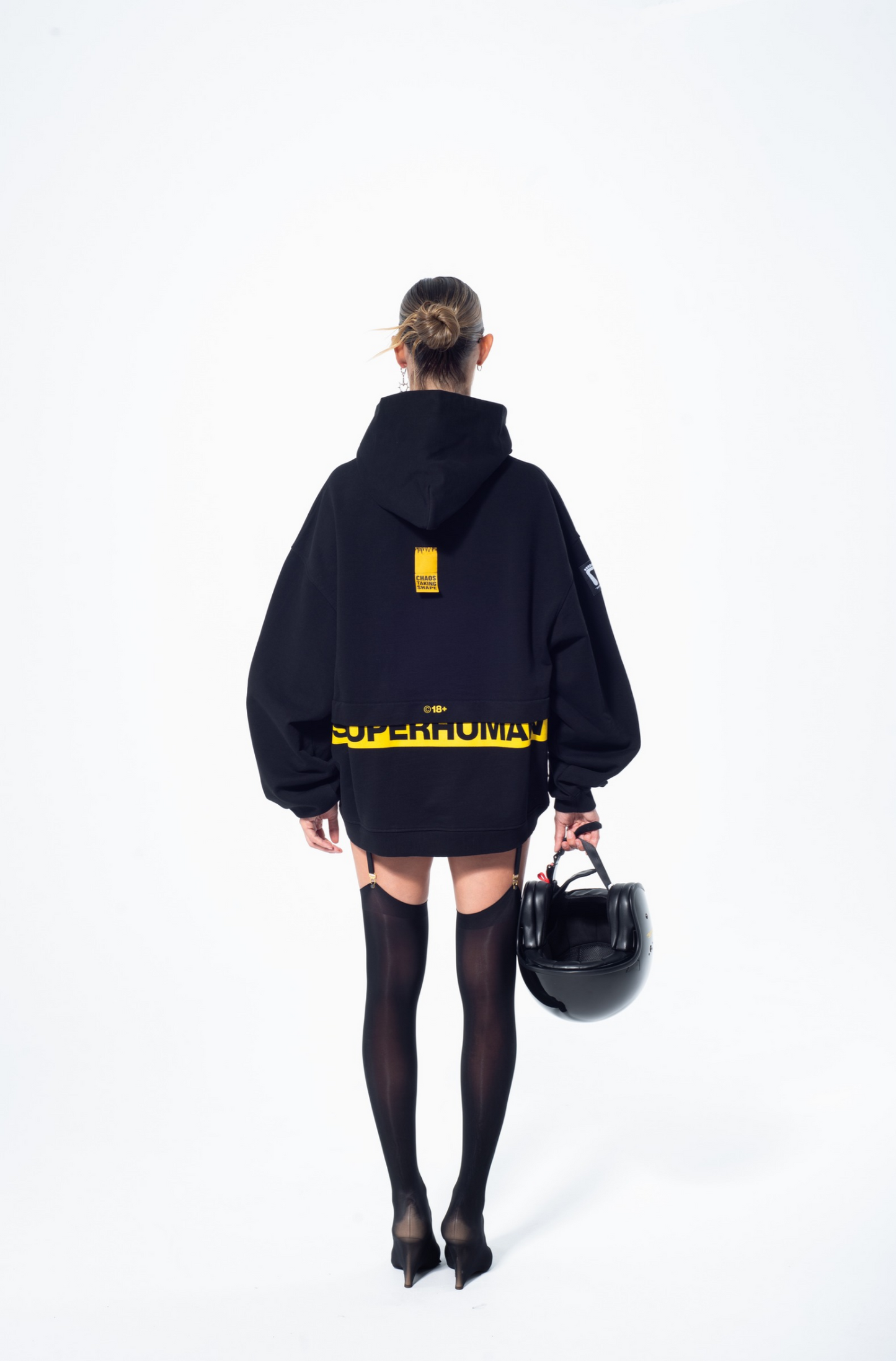 Haresquare - Superhuman Hoodie in Black
