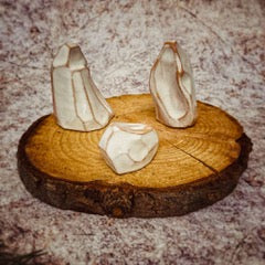 Ceramic Cribs (3 Figures)