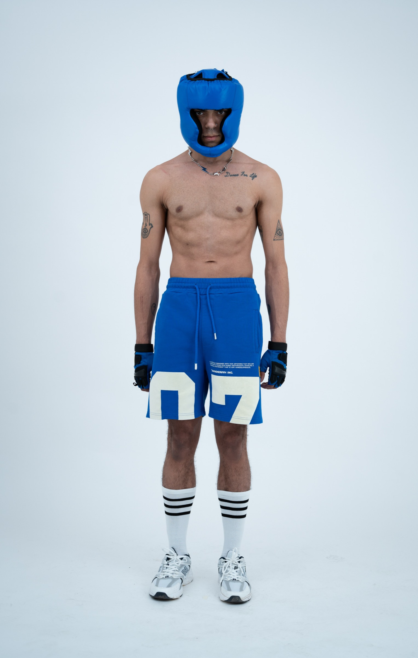 Haresquare - Numeric Fieldplay Shorts in Blue