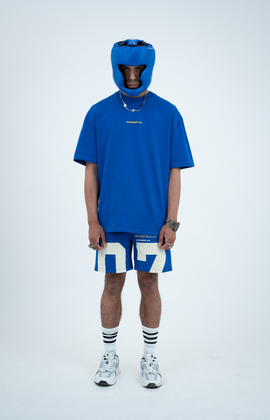 Haresquare - Numeric Fieldplay T-Shirt in Blue