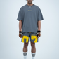 Haresquare - Numeric Fieldplay Shorts in Steel Grey