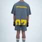 Haresquare - Numeric Fieldplay T-Shirt in Steel Grey