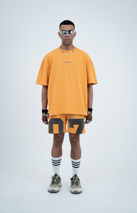 Haresquare - Numeric Fieldplay Shorts in Apricot Tan
