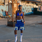 Haresquare - Numeric Fieldplay Shorts in Blue