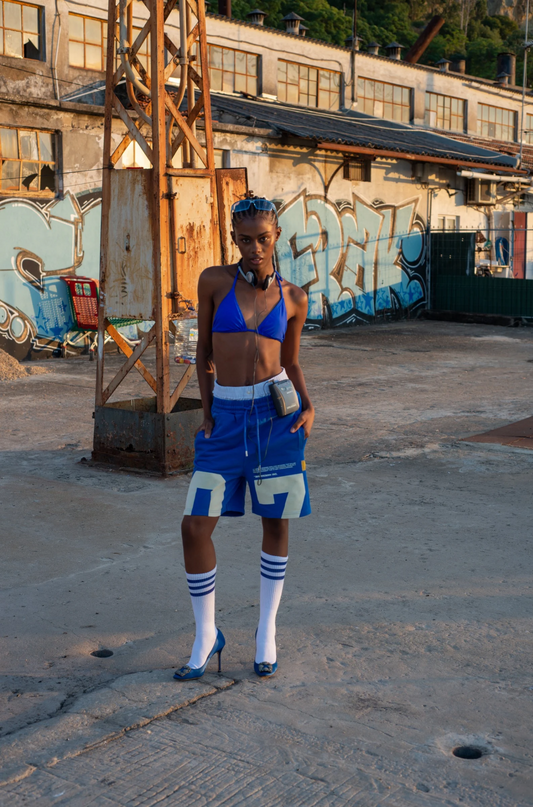 Haresquare - Numeric Fieldplay Shorts in Blue
