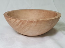 Irish Sycamore bowl with food safe finish