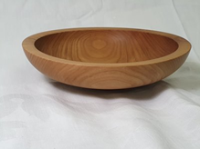 Cherry bowl with food safe oil finish