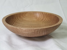 Ash, Bowl with food safe oil finish